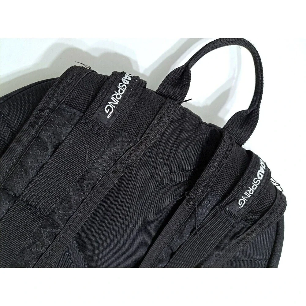 Adidas Backpack Black Load Spring Bookbag Multiple Pockets Laptop Y2K